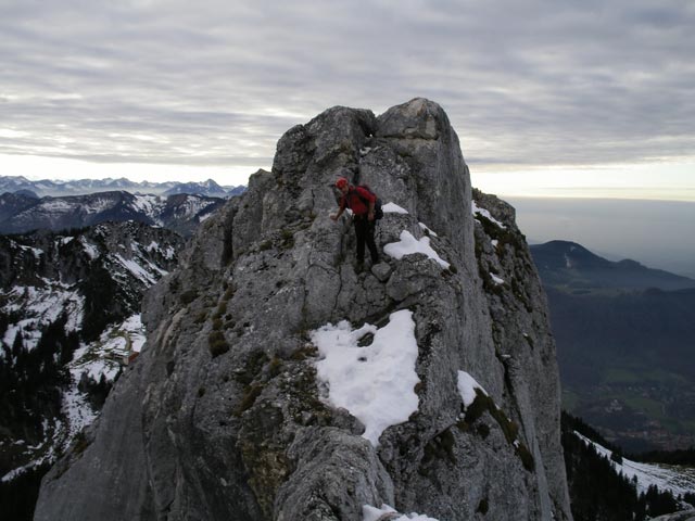 Erhard am Hauptgipfel, 1.668 m