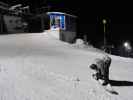 Doris bei der Bergstation der 4-er Sportbahn Blauen Blitz