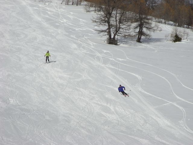 Marlies und Andreas auf der Paradiesabfahrt