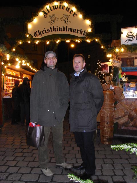 Christian und Erich am Altwiener Christkindlmarkt