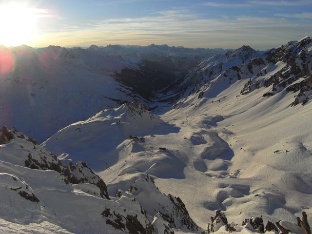 Valfagherkar von der Schindlerspitze aus (27. Dez.)