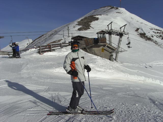 Daniela bei der Bergstation der Madlochbahn (28. Dez.)