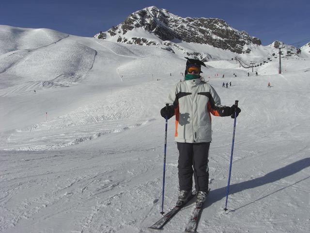 Daniela auf der Mohnenmähderabfahrt (28. Dez.)