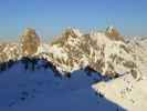 Knoppenjochspitze, Lisunspitze und Weißschrofenspitze von der Schindlerspitze aus (27. Dez.)