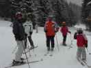 Christian, Daniela, Brigitte, ? und ? bei der Bergstation des Karnerboden-Lifts (31. Dez.)