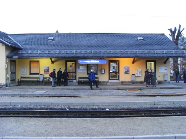 Ich im Bahnhof Kirchberg an der Pielach