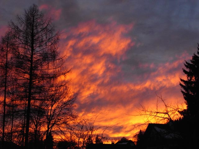 Abendrot über Aflenz