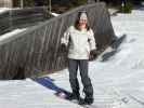 Doris bei der Bergstation des Kressbachhanglifts