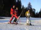 Michael, ich und Markus auf der Kinderpiste