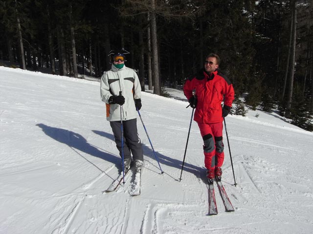 Daniela und Michael im Kanonenrohr