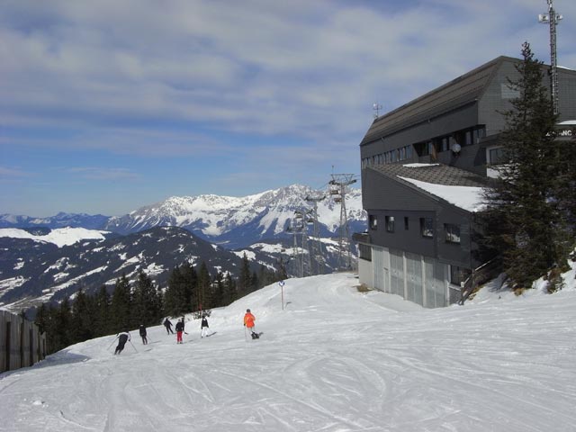 Bergstation der Fleckalmbahn, 1.800 m (10. Feb.)