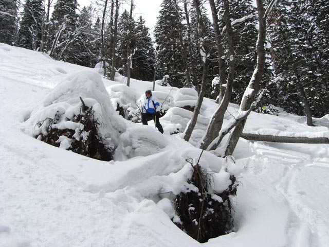 Alexander neben der Brachkogelabfahrt