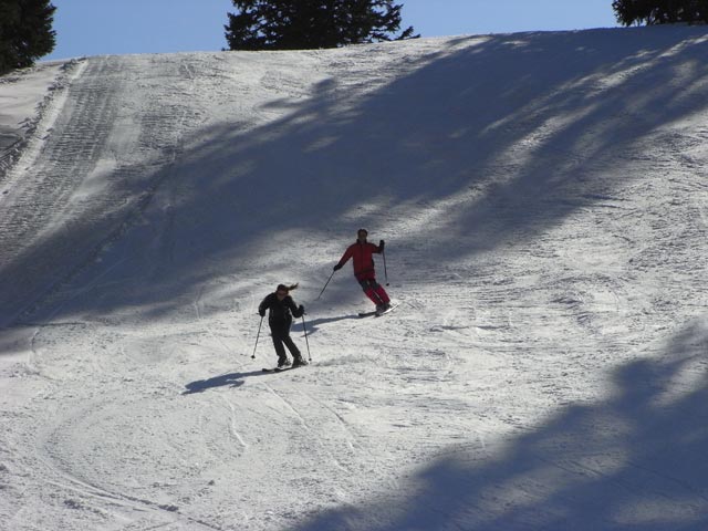Marion und Michael auf der Brachkogelabfahrt