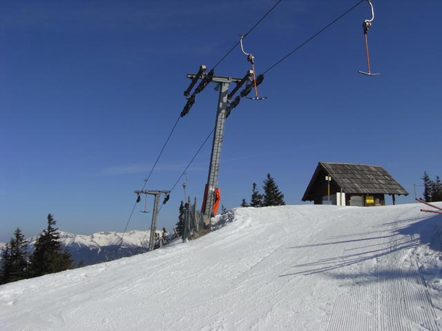 Bergstation des Weißenelfschlaglifts