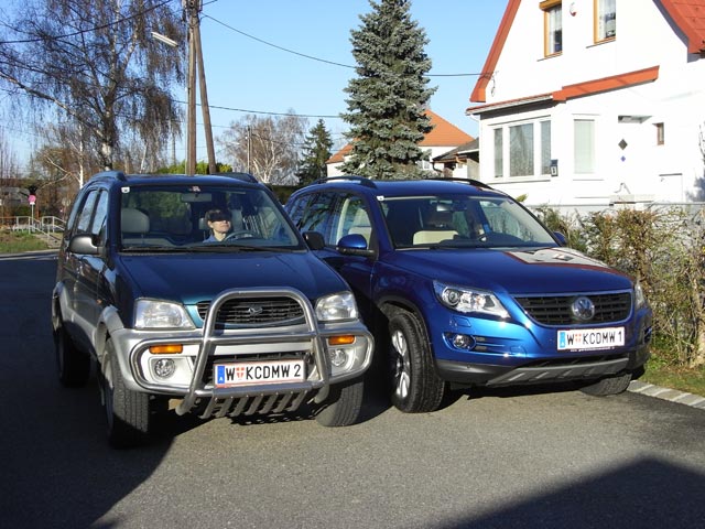 Mamas Daihatsu Terios und VW Tiguan (12. März)