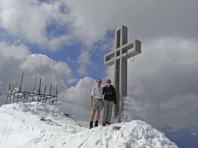 Ich und Daniela am Klosterwappen, 2.076 m