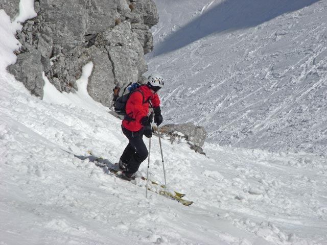 Andreas in der Einfahrt der Breiten Ries