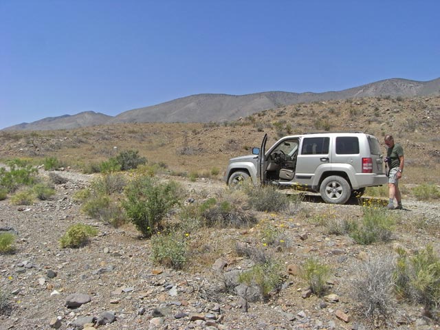 Papa am Butte Valley Jeep Trail im Death Valley National Park (4. Mai)