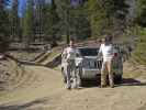 Ich und Papa auf der Jawbone Canyon Road in den Piute Mountains (6. Mai)