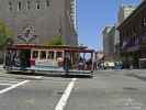 Cable Cars auf der Kreuzung Powell Street/California Street in San Francisco (10. Mai)