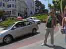 Papa in der Lombard Street in San Francisco (10. Mai)