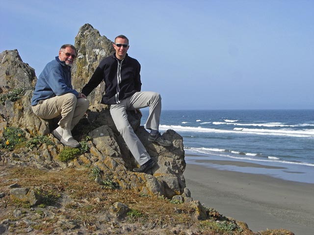 Papa und ich an der Pazifikküste (11. Mai)