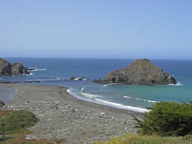 Greenwood Creek State Beach an der Pazifikküste (11. Mai)