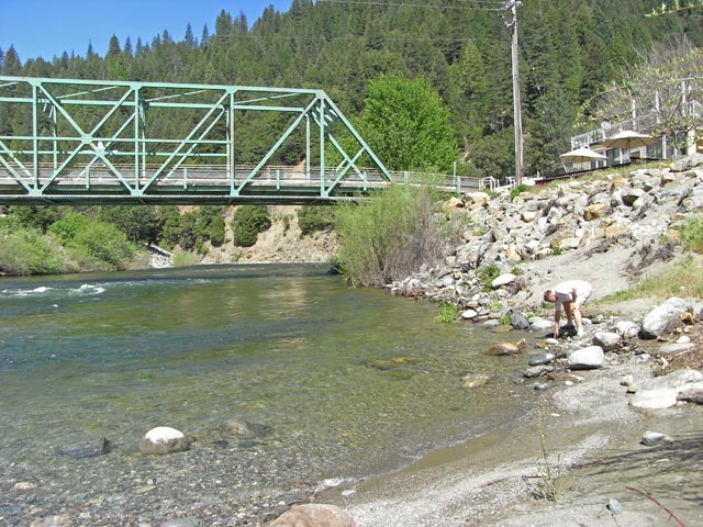 North Yuba River in Downieville (13. Mai)