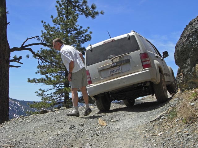 Papa am Sierra Buttes Jeep Trail (13. Mai)