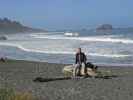 Ich am Wilson Creek Beach im Redwood National Park (12. Mai)