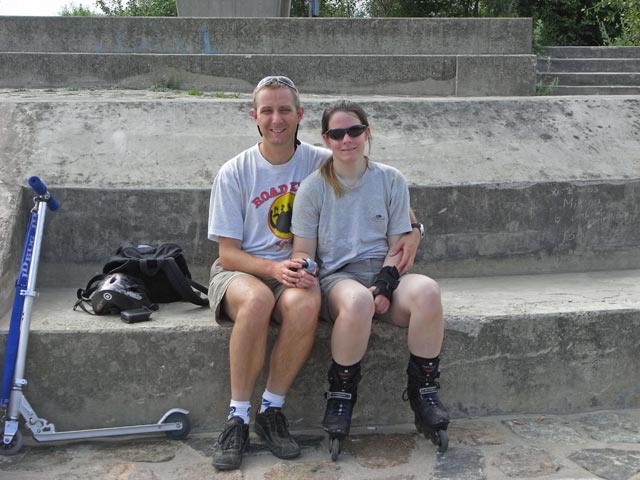 Ich und Daniela am südöstlichen Ende