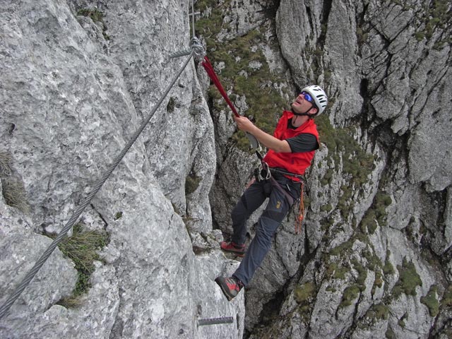 Traunsee-Klettersteig: Andreas (25. Mai)