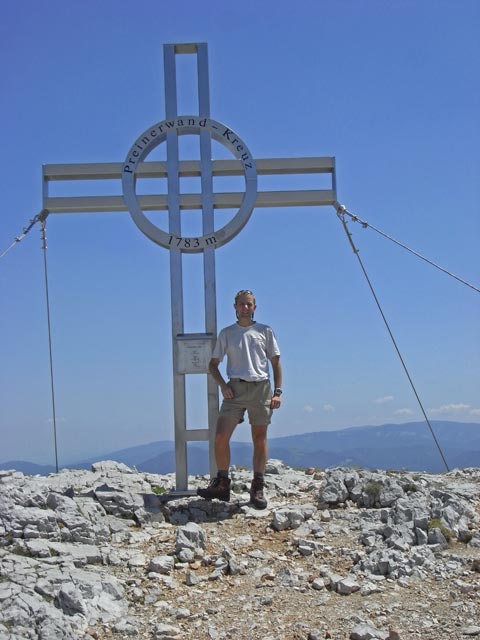 Ich auf der Preinerwand, 1.783 m