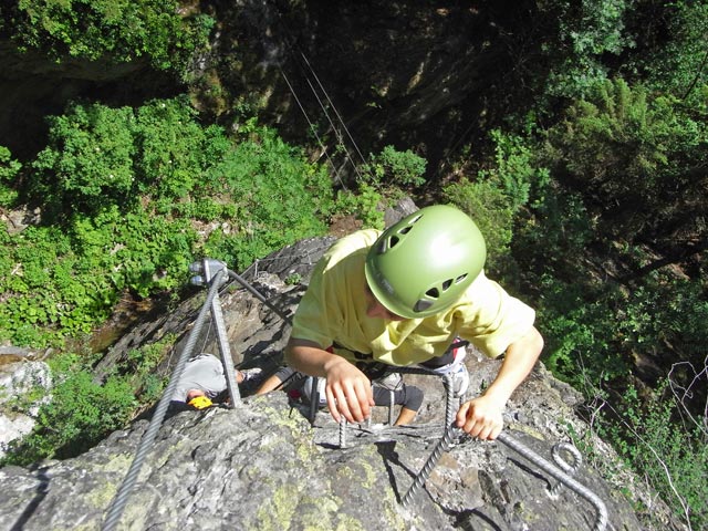 Zimmereben-Klettersteig: Ausstiegspfeiler