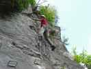 Huterlaner-Klettersteig: Martina in der 'Efeuplantage'