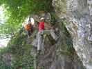 Huterlaner-Klettersteig: Axel und Martina in der 'Efeuplantage'