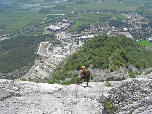 Via Ferrata Che Guevara: Axel im Hauptteil