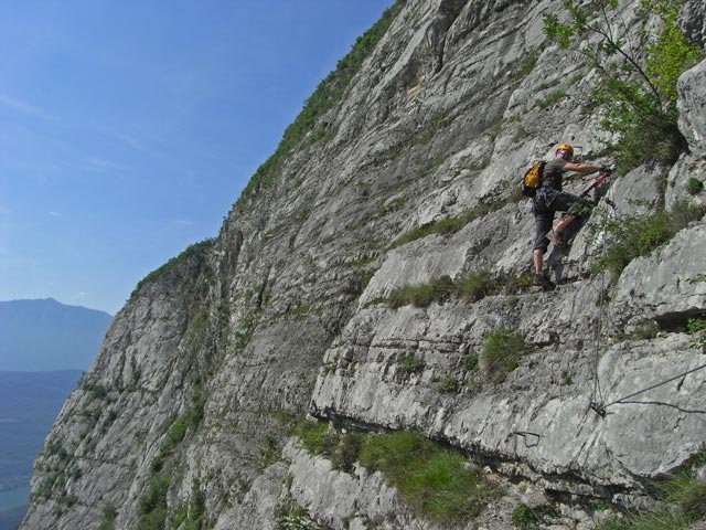 Via Ferrata Che Guevara: Axel im Hauptteil