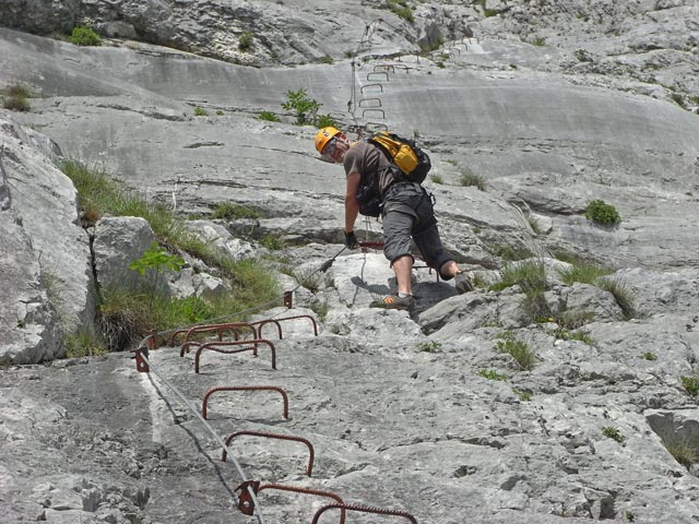 Via Ferrata Che Guevara: Axel im Hauptteil