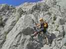 Via Ferrata Che Guevara: Axel im unteren Teil