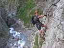 Galitzenklamm-Klettersteig: Erich nach der Schlüsselstelle (5. Juli)