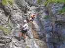 Galitzenklamm-Klettersteig: Norbert und Daniela vor dem zweiten Notausstieg (5. Juli)