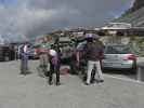 Agnes, Helmut, Marco, Josef und Erich am Parkplatz des Rifugio Auronzo (9. Juli)