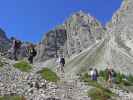 Alexander, Christian, Erich, Brigitte und Daniela zwischen Insteinhütte und Marcherstein (10. Juli)