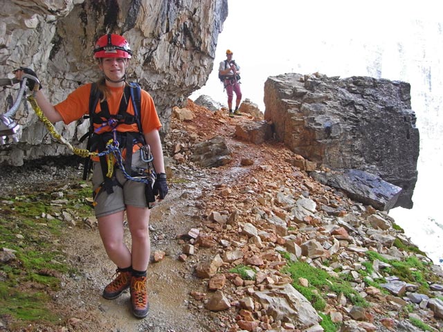 Via Ferrata Giovanni Lipella: Daniela und Andreas