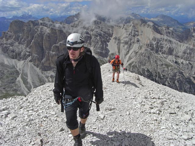 Erich und Andreas zwischen Via Ferrata Giovanni Lipella und Tofana di Rozes