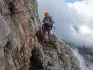 Via Ferrata Giovanni Lipella: Andreas bei der Gallerie del Castelletto