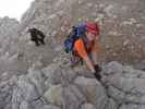 Via Ferrata Giovanni Lipella: Erich und Daniela nach der Gallerie del Castelletto