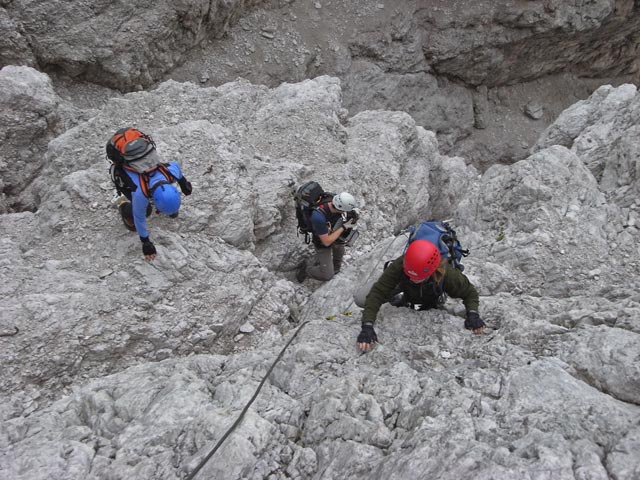 Via Ferrata Zandonella: Irene und Daniela (21. Juli)