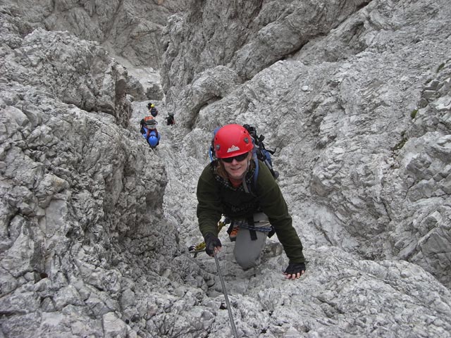 Via Ferrata Zandonella: Irene und Daniela (21. Juli)